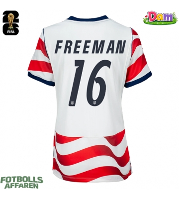 Förenta stater Alex Freeman #16 Hemmatröja Kvinnor VM 2026 Kortärmad